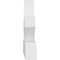 Ekena Millwork Richland Architectural Grade PVC Gable Bracket, 108"W x 22 1/2"H x 4"D x 6"F, 5/12 Pitch GBP108X23X0406RIC00 - alternate 4